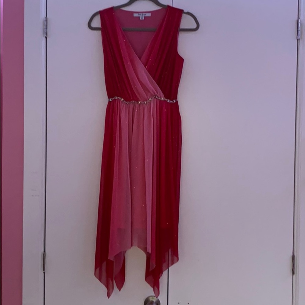 Pink and red girls dress